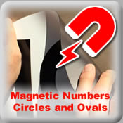 Classic Race Number Decal Magnetic Circle Oval